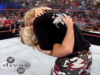 Molly and Spike...standing in the Ring, k-i-s-s...